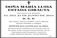María Luisa Estada